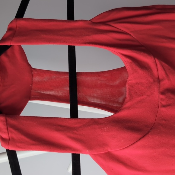 Lululemon scoop neck tank, size 4, neon orange/pink - Picture 2 of 3